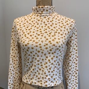 Turtleneck Floral Top